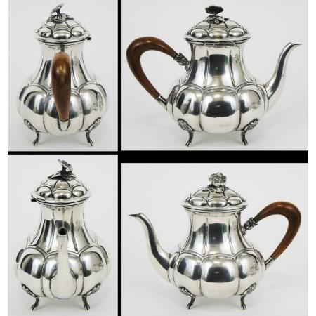 OLD SILVER 800 TEA AND COFFEE SET - photo 5