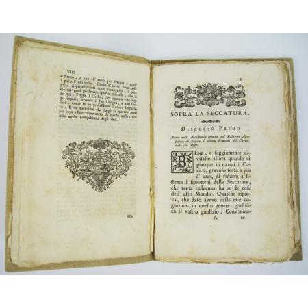 ANTIQUE BOOK YEAR 1753 DELLA SECCATURA DISCORSI CINQUE - photo 2