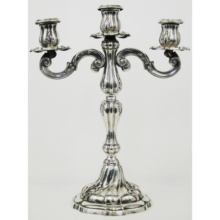 A PAIR OF REAL SILVER CANDLE HOLDERS FIRST HALF OF 20TH CENTURY - photo 2