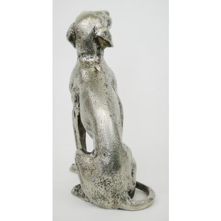 A PAIR OF GUCCI SILVER PLATED METAL DOGS - photo 3