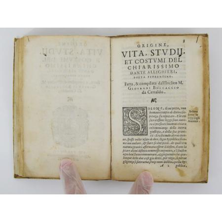 ANTIQUE BOOK DANTE ALIGHIERI NEW LIFE EDITIO PRINCEPS 1576 - photo 9