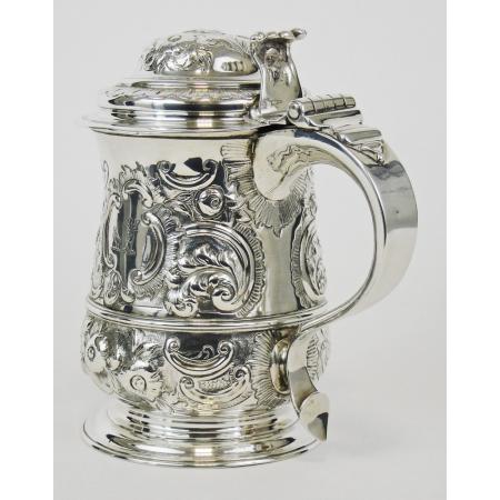 BOCCALE INGLESE IN ARGENTO STERLING - SAMUEL WELLS - LONDRA 1743