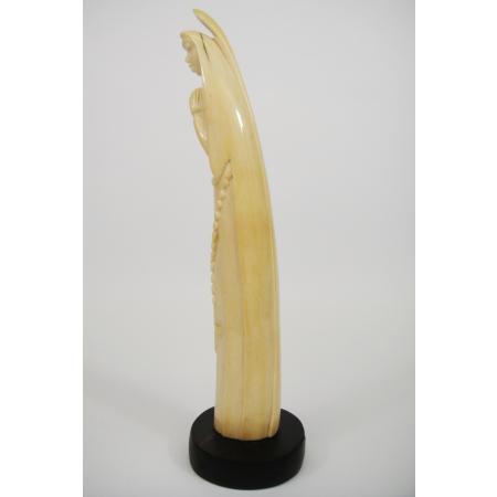 AFRICAN IVORY SCULPTURE - THE VIRGIN MARY - photo 4