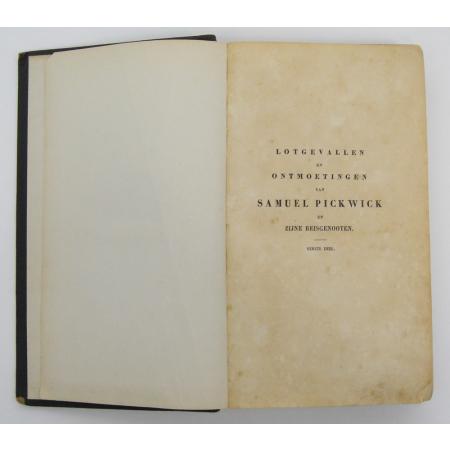 CHARLES DICKENS - THE PICKWICK PAPERS - FIRST DUTCH EDITION - 1840 - photo 1