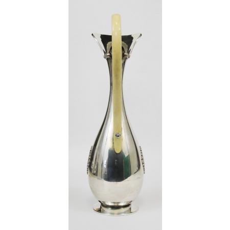 REAL SOLID SILVER PITCHER WITH IVORY HANDLE - photo 3
