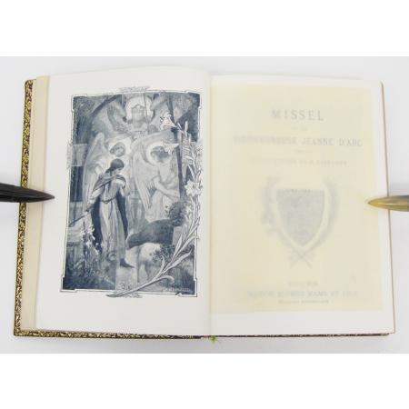OLD MISSAL OF THE BLESSED JOAN OF ARC WITH ART NOUVEAU DECORATIONS