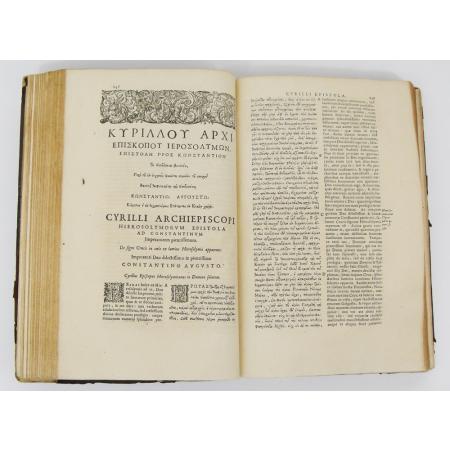 ANTICO VOLUME - CIRILLO DI GERUSALEMME E SINESIO DI CIRENE - 1640 - foto 6