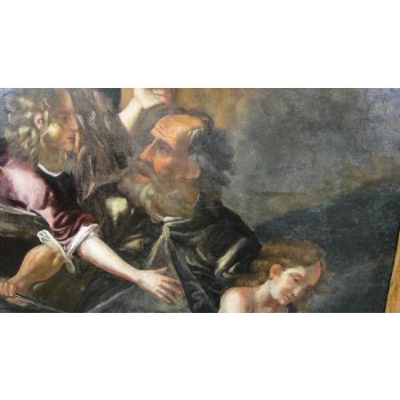 ANTIQUE PAINTING OIL ON CANVAS - SACRIFICE OF ISAAC - 17TH CENTURY - photo 9