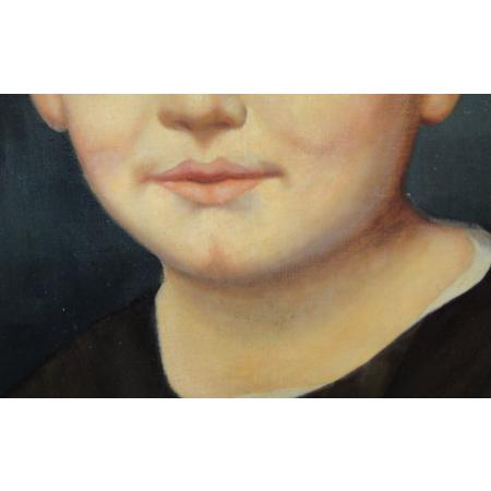 Federico Mazzotta (1839-1897) - Portrait of a child - Oil on canvas - photo 3