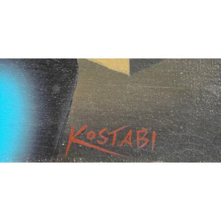 Mark Kostabi - Cistercian tears - Quadro olio su tela - foto 18