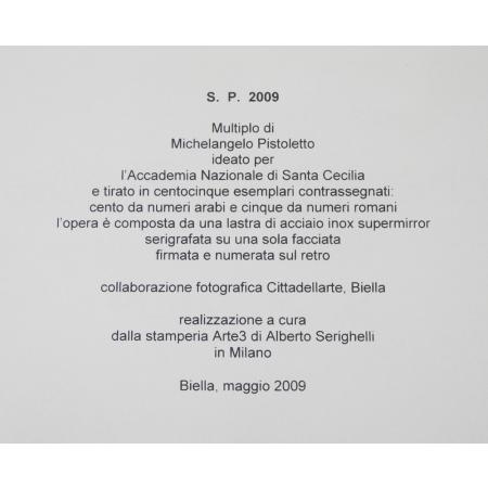 Michelangelo Pistoletto - S. P. 2009 - Serigrafia su acciaio - foto 6