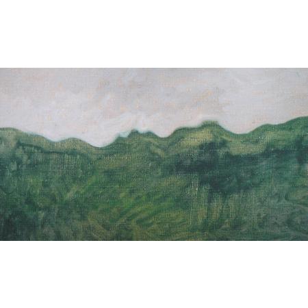 Mimmo Paladino - Dramaturgical landscape, turn - Oil on canvas - photo 1
