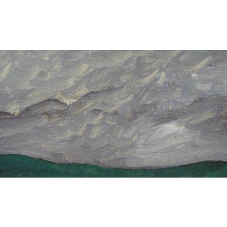 Mimmo Paladino - Stolen hills - Long course - Oil on canvas - photo 2