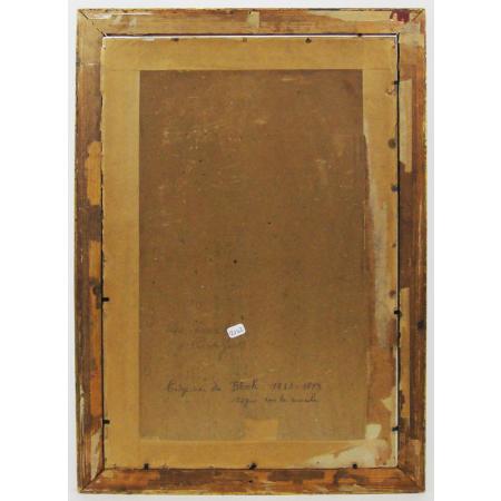 Eugène Francois de Block - La lavandière - Acquerello su carta del 1870 - foto 10